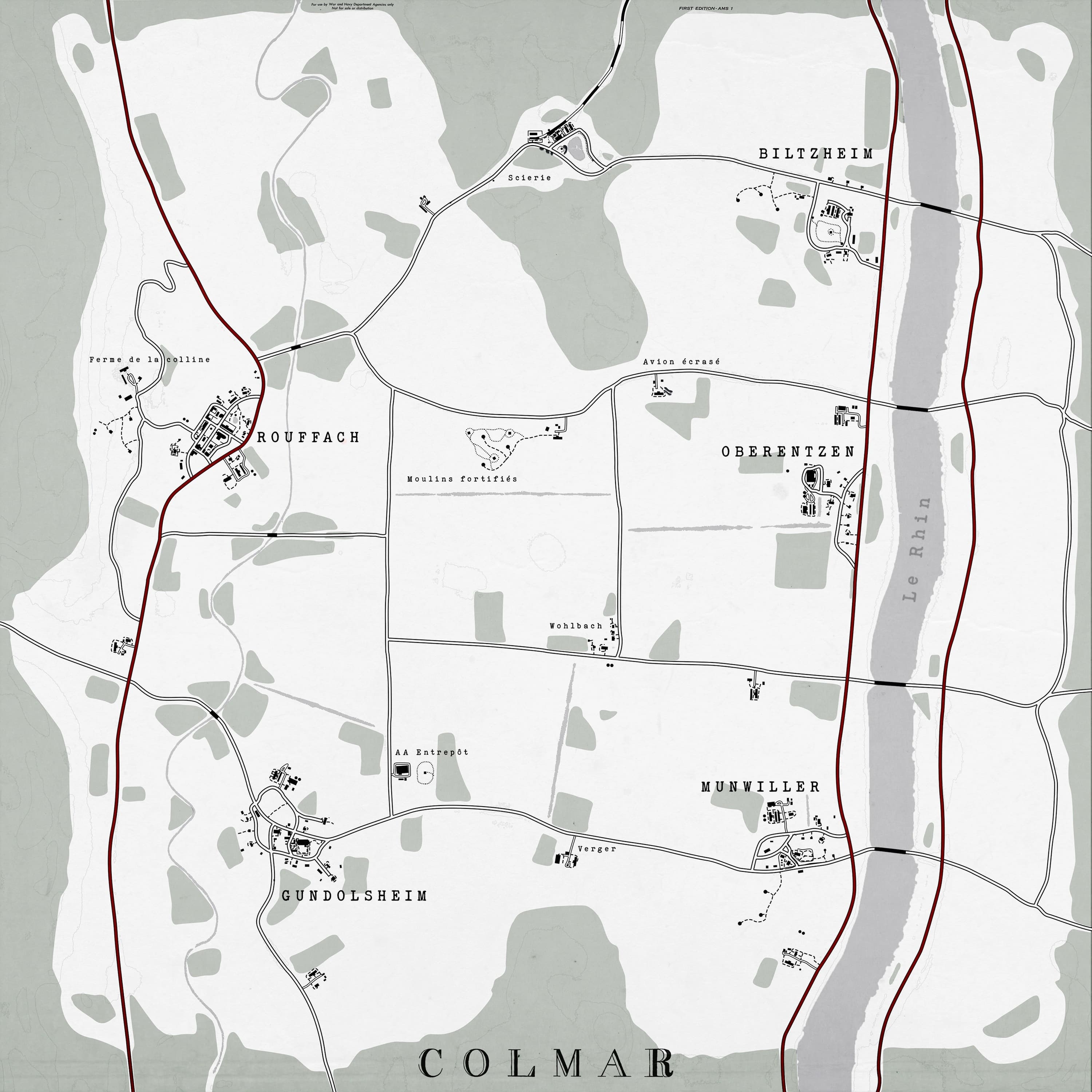 Colmar Snow Map